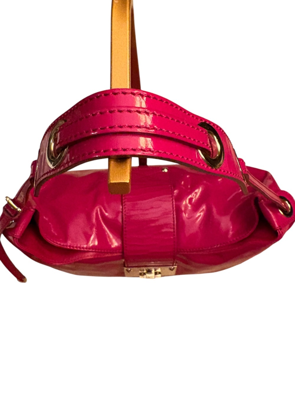 Jimmy Choo Red Rachel Red Patent Leather Shoulder bag - Picture 9 of 12